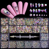AZURA Crystal Rhinestones kit - Crystal AB-AZURA- Nail Supply American Gel Polish - Phuong Ni